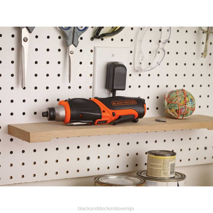BLACK+DECKER Akumulatorski vijačnik 4v max s kompletom za obešanje slik 8B2Z564 orodja - Image 4