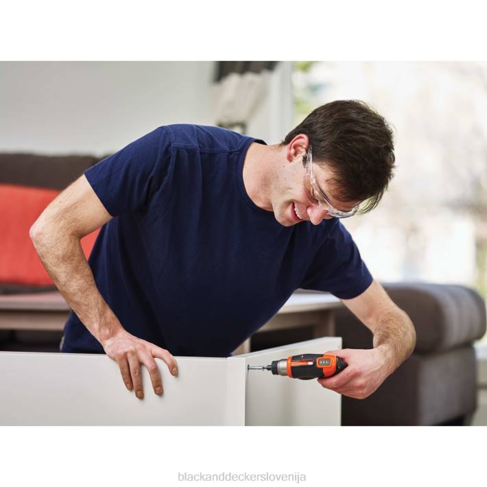 BLACK+DECKER Akumulatorski vijačnik 4v max s kompletom za obešanje slik 8B2Z564 orodja - Image 5