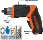BLACK+DECKER Akumulatorski vijačnik 4v max s kompletom za obešanje slik 8B2Z564 orodja - Image 10