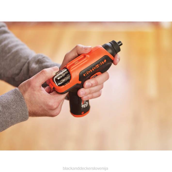 BLACK+DECKER Akumulatorski vijačnik 4v max s prostorom za nastavke 8B2Z560 orodja - Image 5