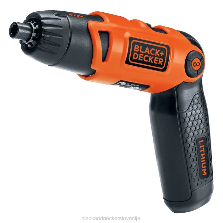 BLACK+DECKER akumulatorski vijačnik z vrtljivim ročajem, usb polnilnikom in 2 nastavkoma s šestrobim steblom 8B2Z566 orodja - Image 2