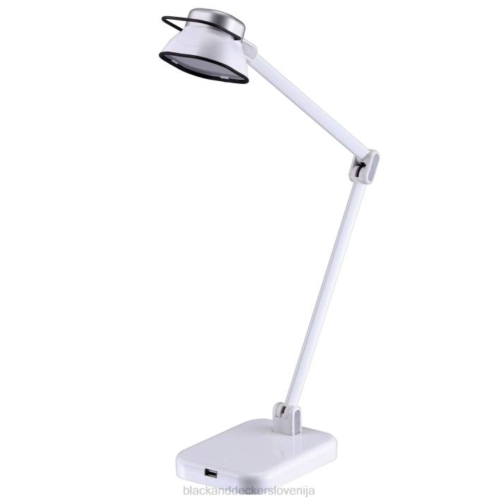 BLACK+DECKER bela namizna led svetilka z dvojno roko elate 8B2Z692 orodja - Image 1