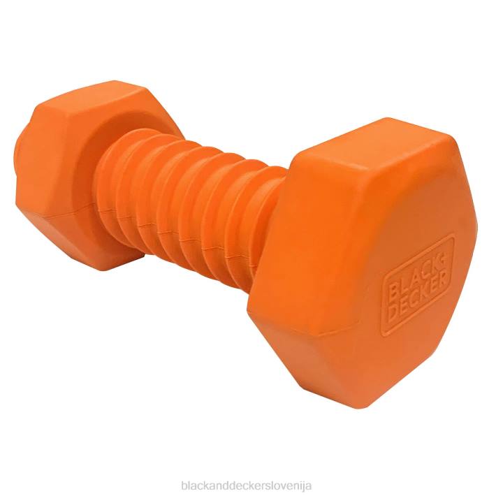 BLACK+DECKER bolt bone squeaker trda gumijasta žvečilna igrača za pse 6,5 v oranžni barvi 8B2Z239 dom in življenjski slog - Image 1