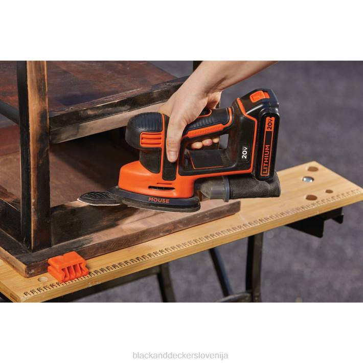 BLACK+DECKER Brezžični brusilnik z miško 20 V max 8B2Z617 orodja - Image 6