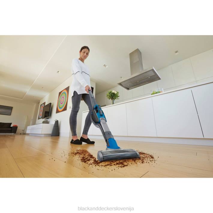 BLACK+DECKER brezžični litij 2-v-1 palični vakuum (globoko oceansko modra) 8B2Z66 čiščenje - Image 11