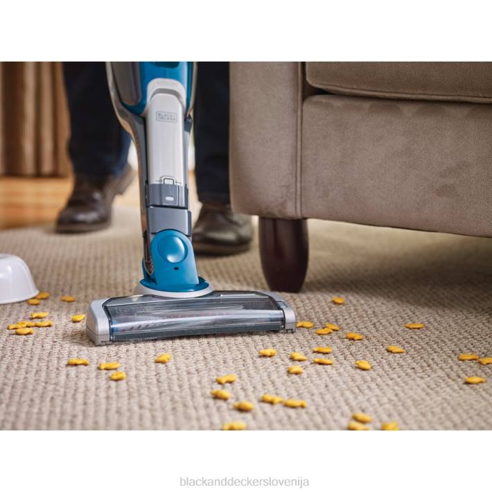 BLACK+DECKER brezžični litij 2-v-1 palični vakuum (globoko oceansko modra) 8B2Z66 čiščenje - Image 1