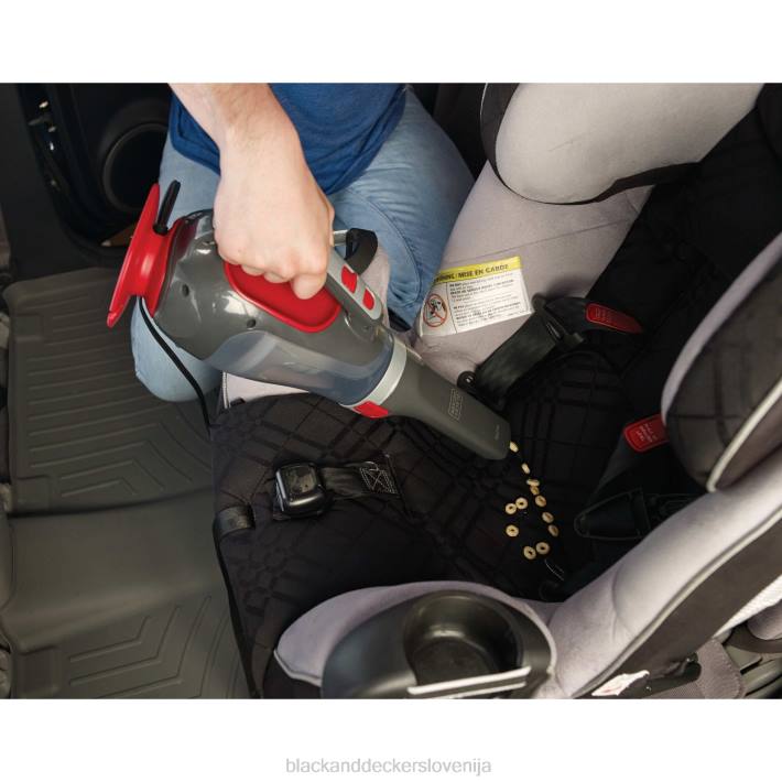 BLACK+DECKER dustbuster 12v max dc avtomobilski ročni sesalnik rdeč 8B2Z46 čiščenje - Image 12