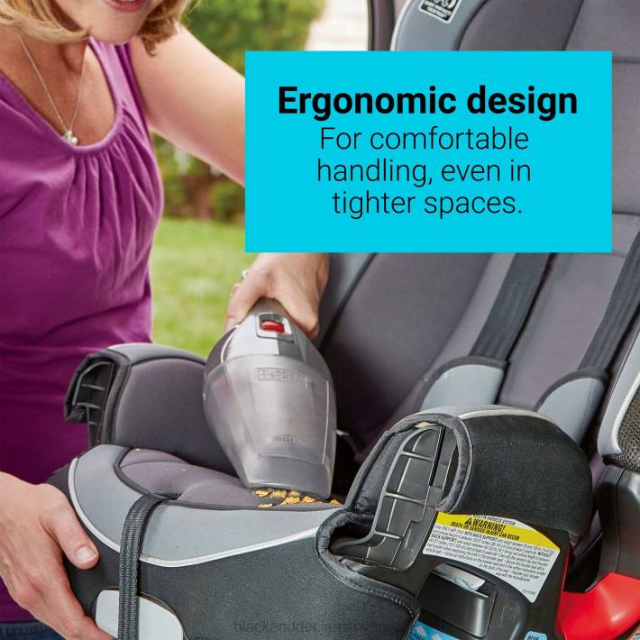BLACK+DECKER dustbuster 12v max dc quickclean car ročni sesalnik siv 8B2Z51 čiščenje - Image 11