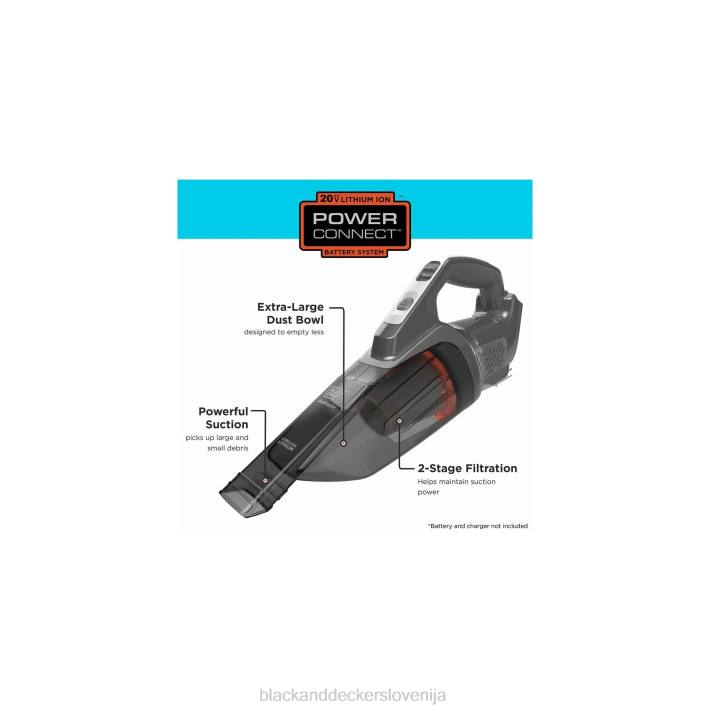BLACK+DECKER dustbuster 20v max powerconnect brezžični ročni sesalnik (samo orodje) 8B2Z56 čiščenje - Image 3