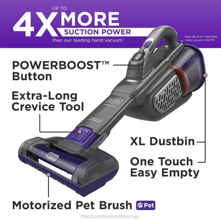 BLACK+DECKER dustbuster 20v max ročni sesalnik za hišne ljubljenčke napredno čiščenje 8B2Z16 čiščenje - Image 4