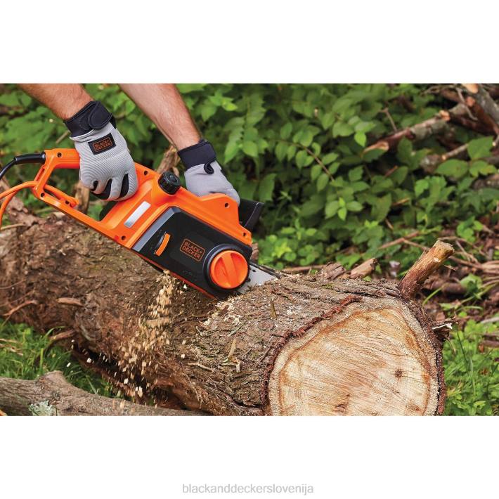 BLACK+DECKER električna motorna žaga 16-palčna 12-amp 8B2Z393 na prostem - Image 1