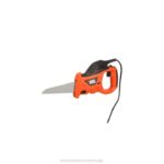 BLACK+DECKER električna ročna žaga z vrečko za shranjevanje 3,4-amp 8B2Z669 orodja - Image 11