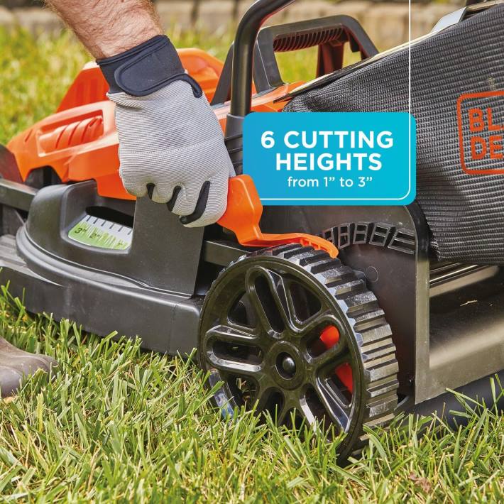BLACK+DECKER električna vrtna kosilnica 10-amp 15-palčna na kabel 8B2Z427 na prostem - Image 12