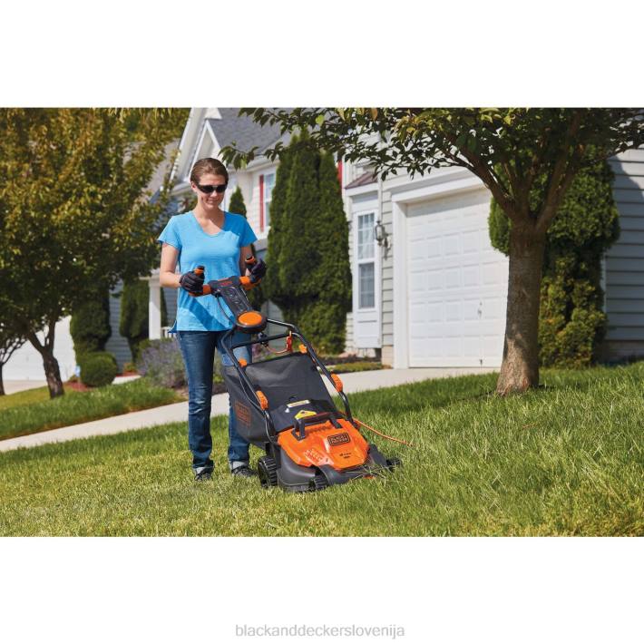 BLACK+DECKER električna vrtna kosilnica 10-amp 15-palčna na kabel 8B2Z427 na prostem - Image 3