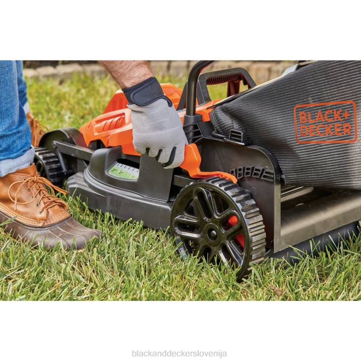 BLACK+DECKER električna vrtna kosilnica 10-amp 15-palčna na kabel 8B2Z427 na prostem - Image 4