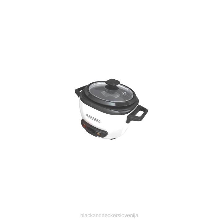 BLACK+DECKER Električni kuhalnik riža za 3 skodelice s funkcijo ohranjanja toplote, bel 8B2Z334 kuhinja - Image 2