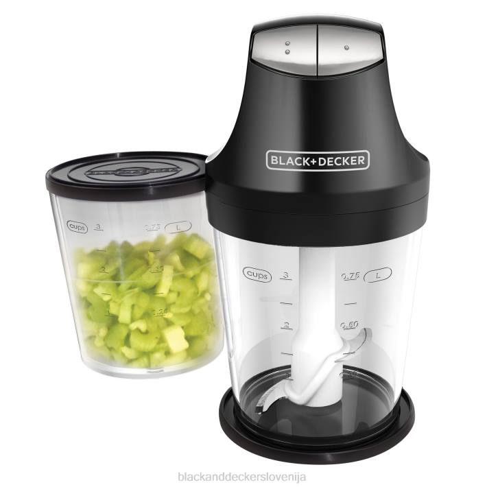 BLACK+DECKER Ergo sekljalnik za 3 skodelice z dvema zložljivima posodama 8B2Z281 kuhinja - Image 1