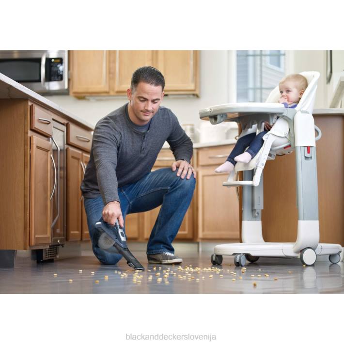 BLACK+DECKER Gen 9.5 litij dustbuster brezžični ročni sesalnik advancedclean - skrilasto modra 8B2Z24 čiščenje - Image 1