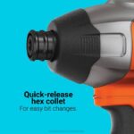 BLACK+DECKER Kombinirani komplet akumulatorskih udarnih vrtalnih vijačnikov z največjo močjo 20 V 8B2Z584 orodja - Image 5