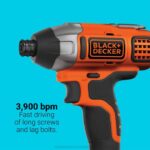 BLACK+DECKER Kombinirani komplet akumulatorskih udarnih vrtalnih vijačnikov z največjo močjo 20 V 8B2Z584 orodja - Image 6