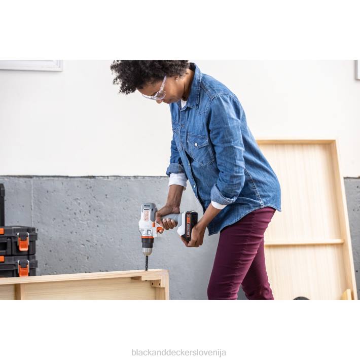 BLACK+DECKER Komplet akumulatorskih vrtalnih vijačnikov 20v max matrix bel 8B2Z585 orodja - Image 11