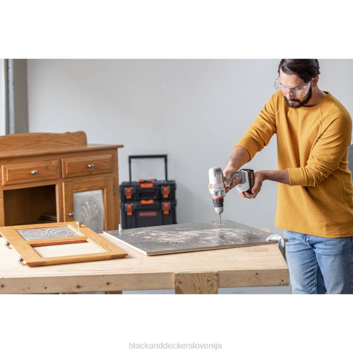 BLACK+DECKER Komplet akumulatorskih vrtalnih vijačnikov 20v max matrix bel 8B2Z585 orodja - Image 12