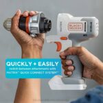 BLACK+DECKER Komplet akumulatorskih vrtalnih vijačnikov 20v max matrix bel 8B2Z585 orodja - Image 10