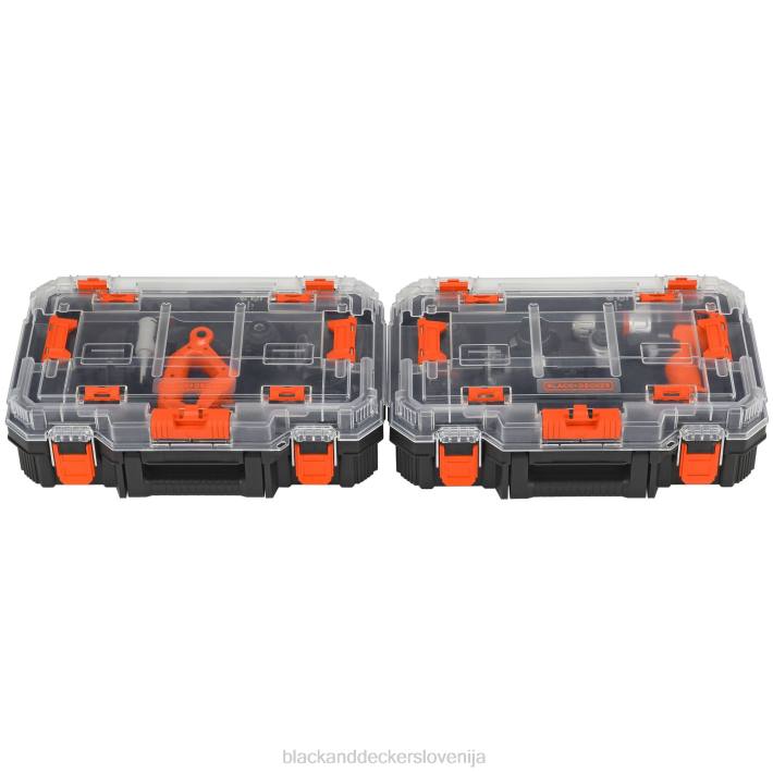 BLACK+DECKER Komplet električnega orodja matrix 20v max vključuje akumulatorski vrtalnik z 12 nastavki in kovček za shranjevanje 8B2Z530 orodja - Image 5