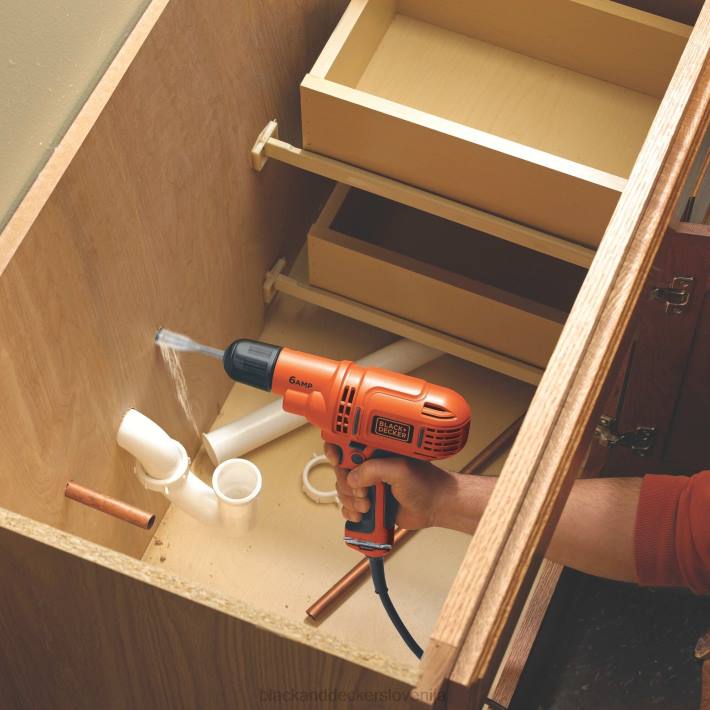 BLACK+DECKER Komplet električnih vrtalnih vijačnikov 3/8 in. 6,0 amp žični 8B2Z570 orodja - Image 1