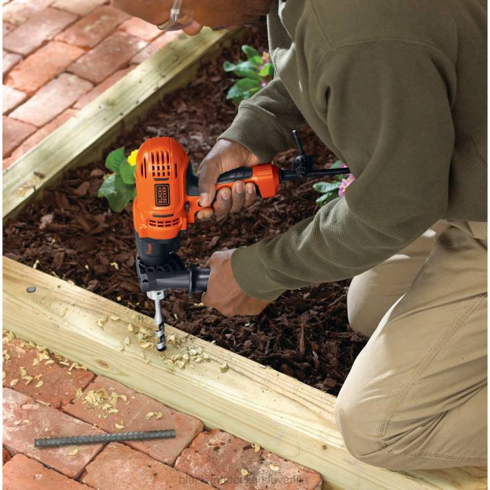 BLACK+DECKER Komplet električnih vrtalnikov/vijačnikov 7,0 amperov 1/2 in 8B2Z573 orodja - Image 3