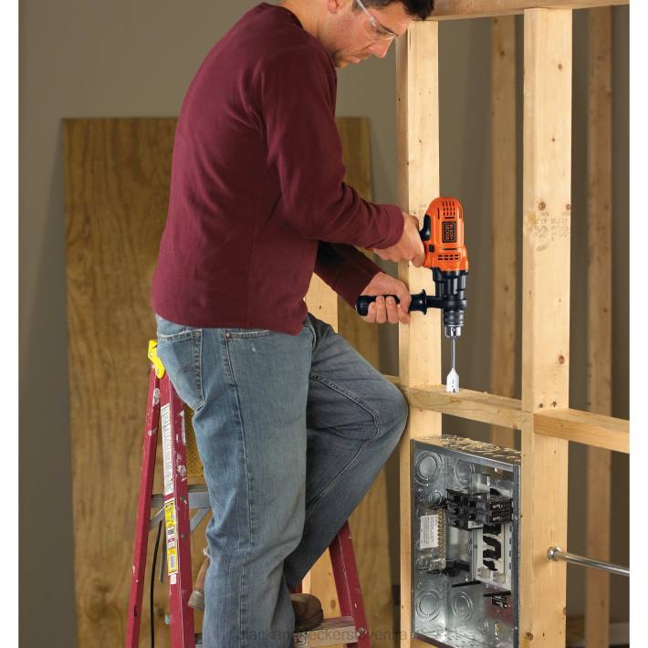 BLACK+DECKER Komplet električnih vrtalnikov/vijačnikov 7,0 amperov 1/2 in 8B2Z573 orodja - Image 4