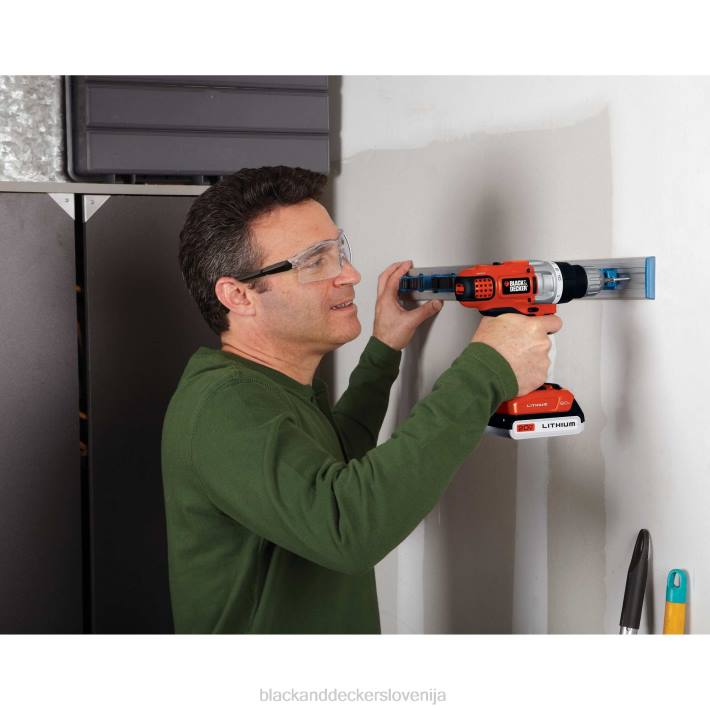 BLACK+DECKER Litijev 2-hitrostni vrtalnik/vijačnik z največjo napetostjo 20 V s hitrim polnilnikom za shranjevanje 8B2Z591 orodja - Image 9