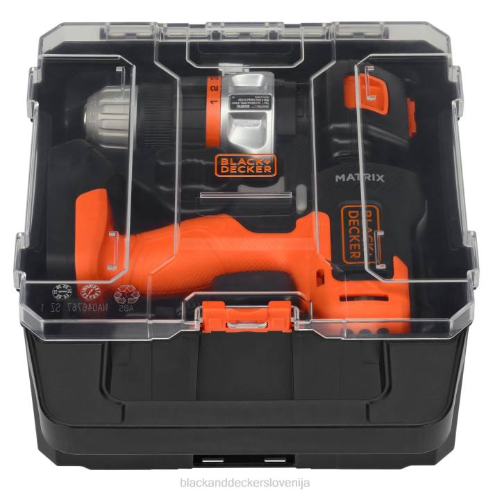 BLACK+DECKER matrix 20v max vrtalni komplet s kovčkom za shranjevanje 8B2Z582 orodja - Image 2