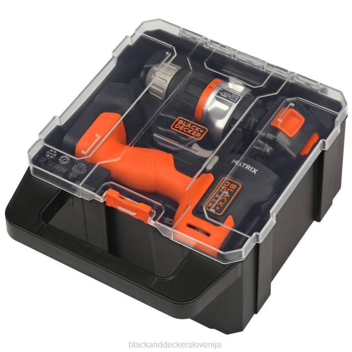 BLACK+DECKER matrix 20v max vrtalni komplet s kovčkom za shranjevanje 8B2Z582 orodja - Image 3