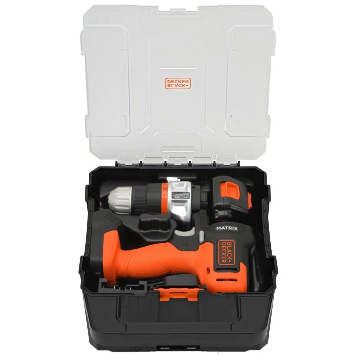 BLACK+DECKER matrix 20v max vrtalni komplet s kovčkom za shranjevanje 8B2Z582 orodja - Image 5