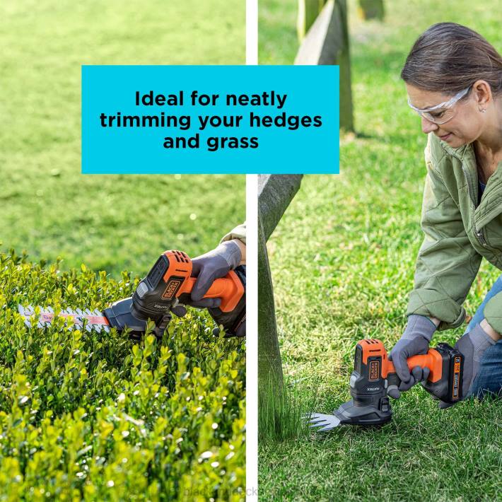 BLACK+DECKER matrix strižni nastavek za grmičevje s kovčkom za shranjevanje 8B2Z403 na prostem - Image 4