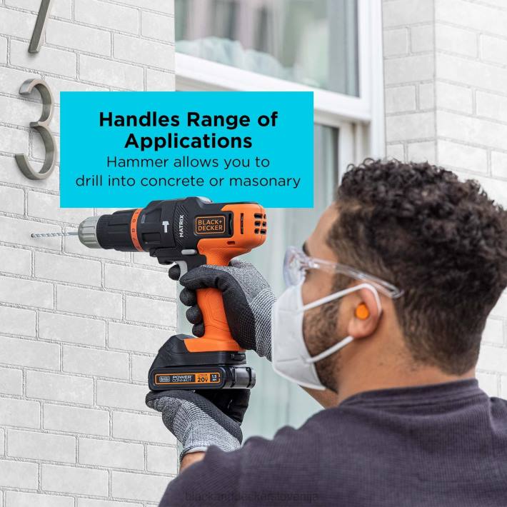 BLACK+DECKER matrix udarno vrtalno kladivo nastavek za večnamensko orodje s kovčkom za shranjevanje 8B2Z581 orodja - Image 6