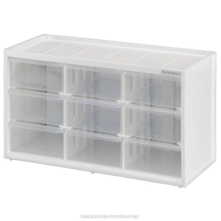 BLACK+DECKER organizator za shranjevanje velik modularni sistem za shranjevanje z 9 predali 8B2Z123 dom in življenjski slog - Image 3
