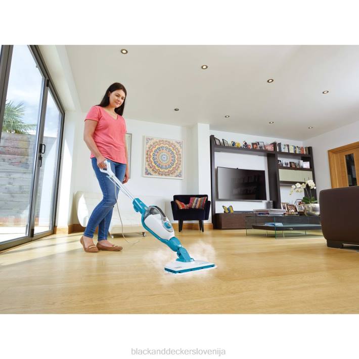 BLACK+DECKER parna čistilna naprava in prenosni parni kuhalnik 2-v-1 na kabel 8B2Z106 čiščenje - Image 1