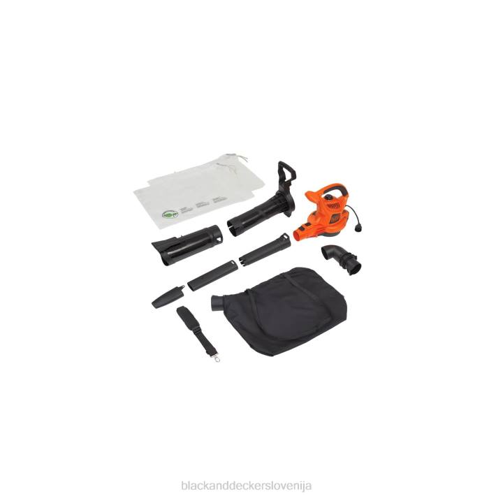 BLACK+DECKER puhalnik za listje in sesalnik za listje 3-v-1 12-amp 250-mph 400-cfm 8B2Z448 na prostem - Image 4