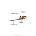 BLACK+DECKER škarje za živo mejo 22-col 8B2Z515 na prostem - Image 3