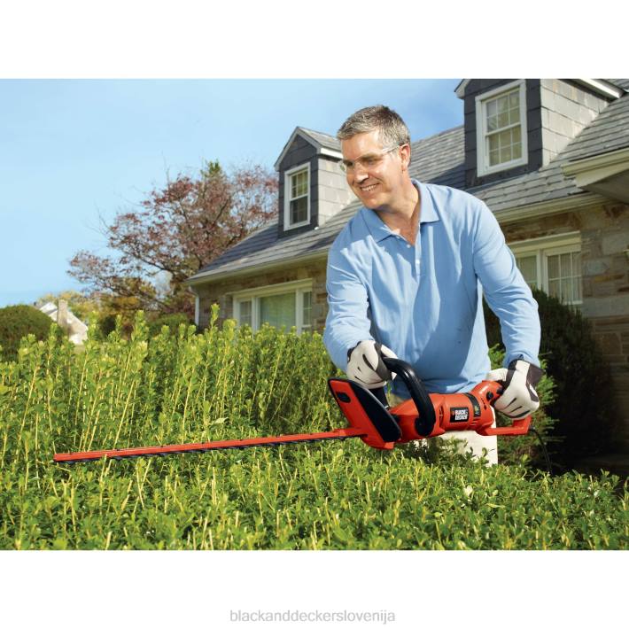 BLACK+DECKER škarje za živo mejo z vrtljivim ročajem rezila z dvojnim rezilom 3,3 ampera 24 palcev 8B2Z495 na prostem - Image 1