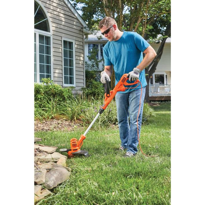 BLACK+DECKER trimer z vrvico s samodejnim podajanjem električni 6,5-amp 14-palčni 8B2Z493 na prostem - Image 3