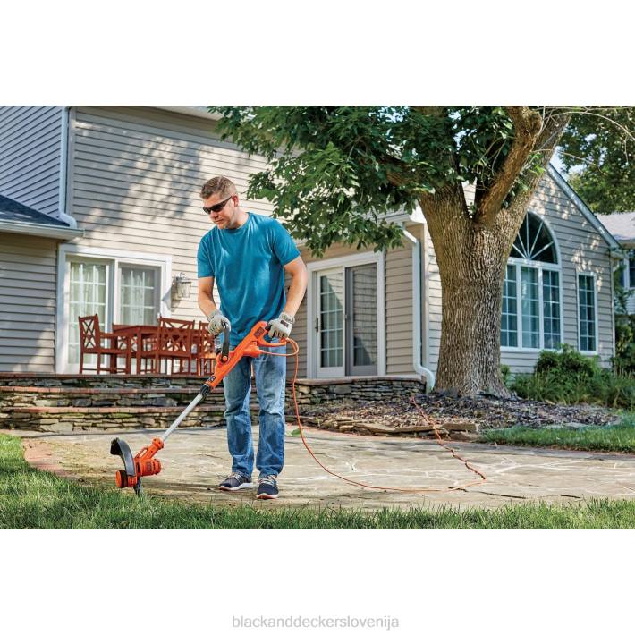 BLACK+DECKER trimer z vrvico s samodejnim podajanjem električni 6,5-amp 14-palčni 8B2Z493 na prostem - Image 4