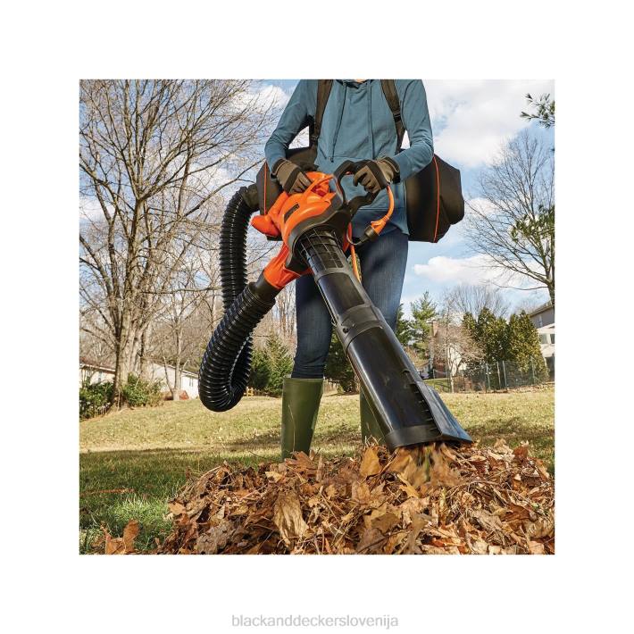BLACK+DECKER Vakuumski mulčer za listje z električnim puhalnikom za listje 3 v 1 8B2Z442 na prostem - Image 8
