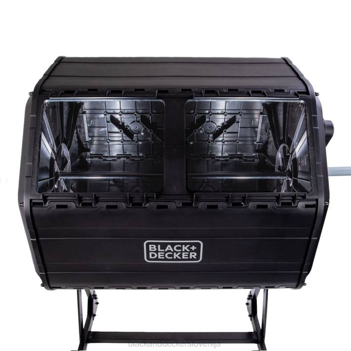 BLACK+DECKER vrtljivi kompostnik z dvema komorama 40 galon 8B2Z410 na prostem - Image 11