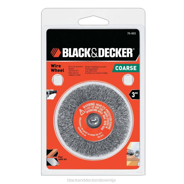 BLACK+DECKER žično kolo 1/4-palčno nagubano grobo steblo 3-palčno 8B2Z639 orodja - Image 1