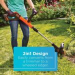 BLACK+DECKER 12-palčni obrezovalnik z vrvico maks. 20 V 8B2Z478 na prostem - Image 13
