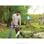 BLACK+DECKER 20v max komplet akumulatorske motorne žage 10-palčna 8B2Z388 na prostem - Image 3