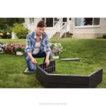 BLACK+DECKER 3 čevlje dvignjena vrtna postelja 8B2Z407 na prostem